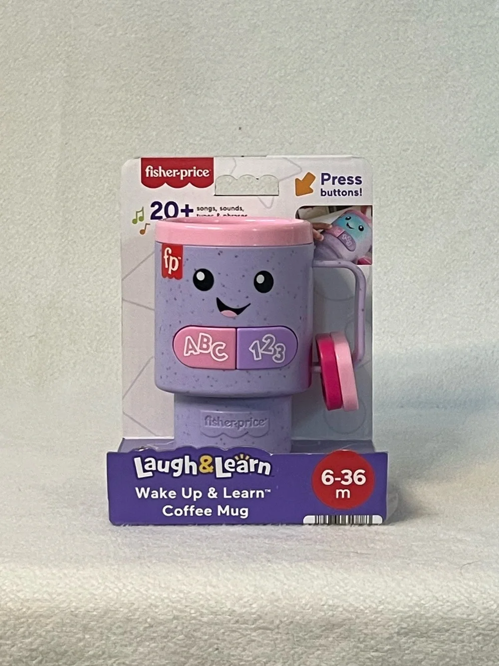 Fisher-Price Laugh & Learn Coffee Mugs 3-Pack Bundle Pink Gray Camo Toddler NEW
